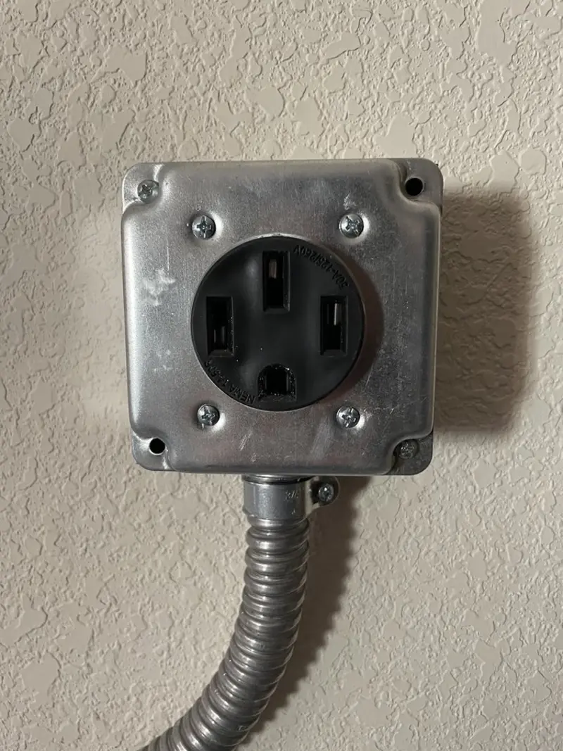 NEMA 14-50 outlet installed for Smart Home Electrical in Sterling
